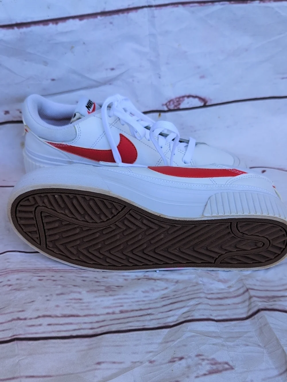 Nike Court Legacy Size 8 W/ Orange Swoosh